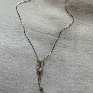 J monogram necklace